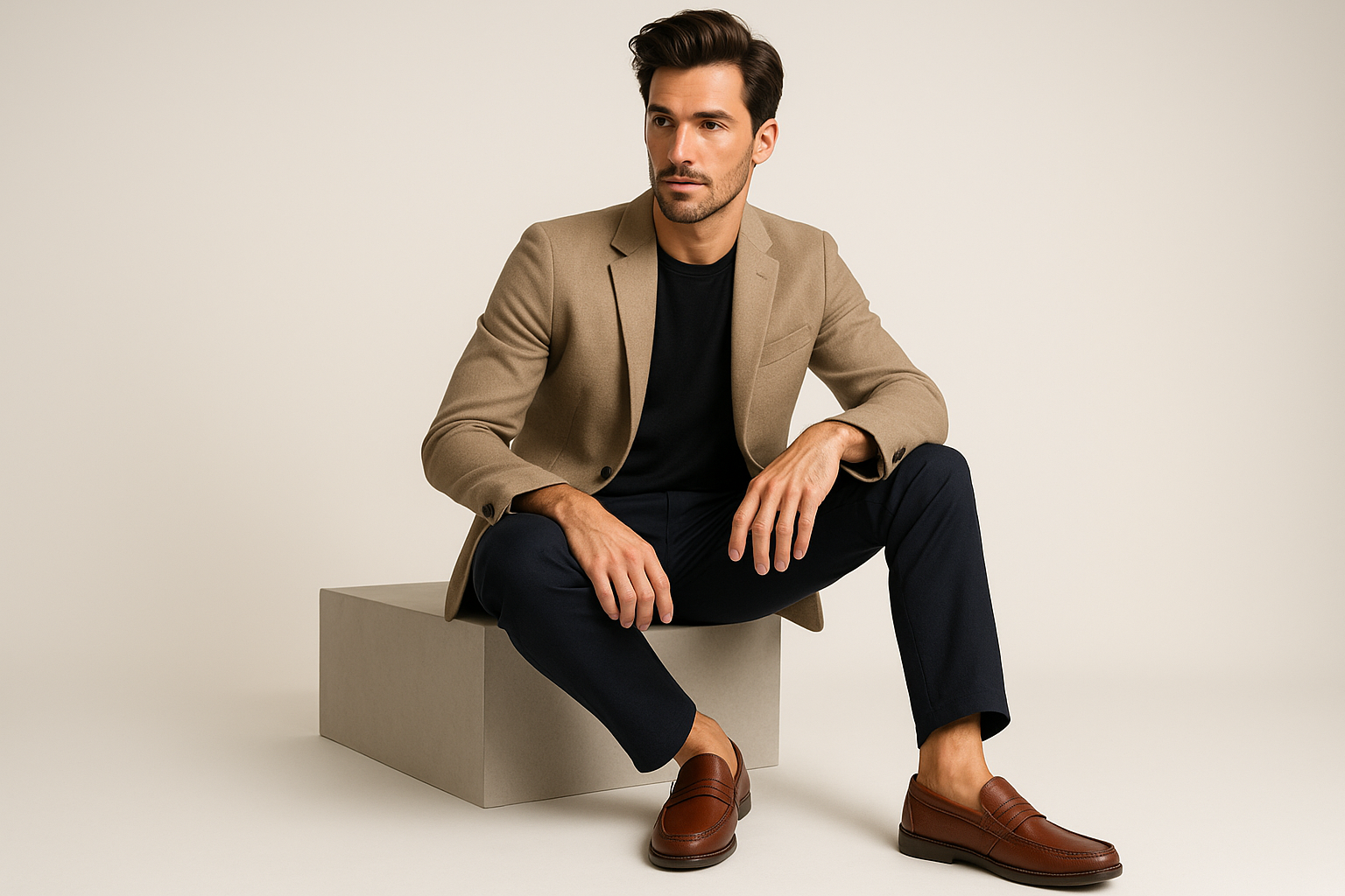 Men's Classic Brown Casual Loafers