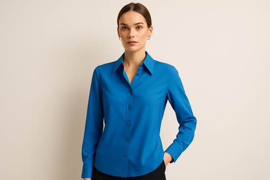 Women's Elegant Blue Blouse