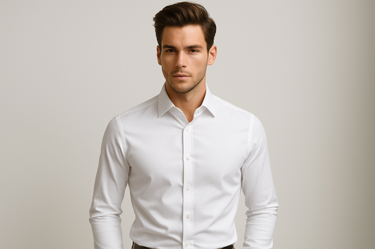 Men's Classic White Dress Shirt