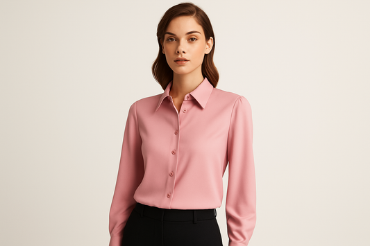 Women's Elegant Pink Blouse
