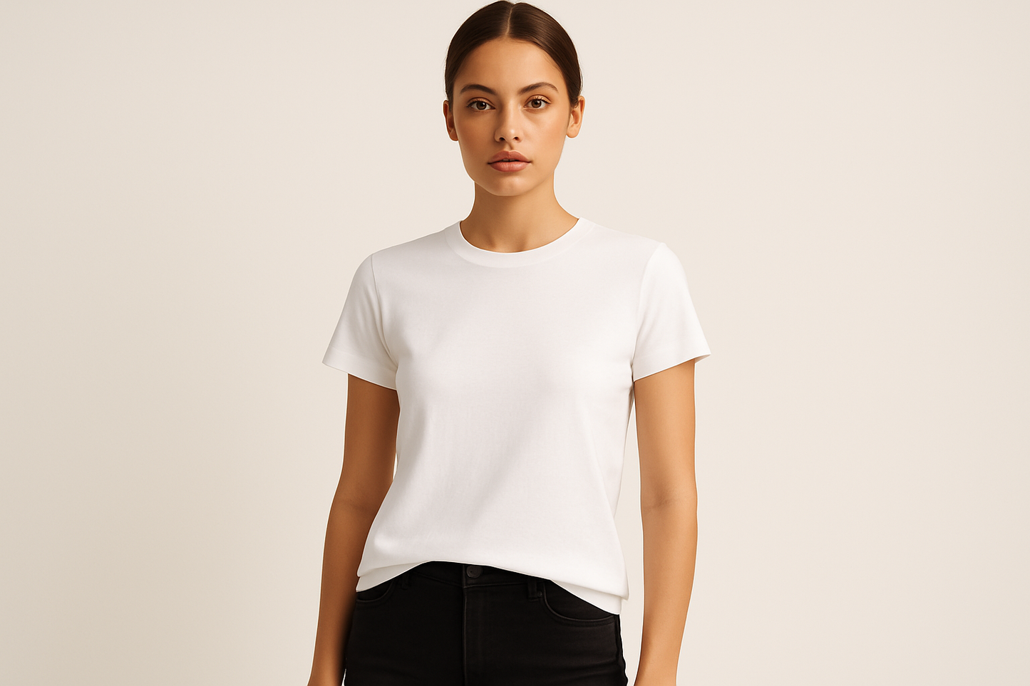 Women's Classic White Cotton T-Shirt