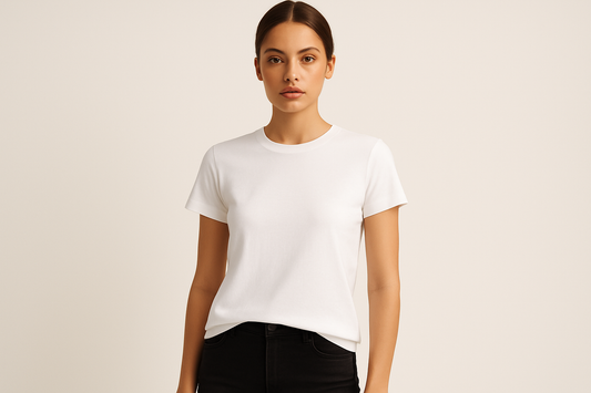 Women's Classic White Cotton T-Shirt